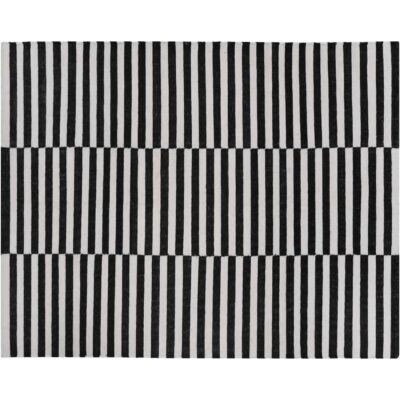Zigby Hand-Woven Rug - Black / Ivory - 8' X 10'