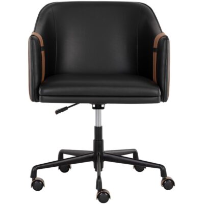 Alternative view of Carter Office Chair - Napa Black / Napa Cognac