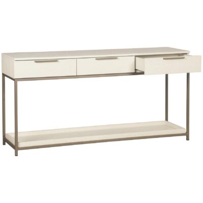 Alternative view of Rebel Console Table With Drawers - Champagne Gold - Cream