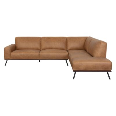 Alternative view of Brandi Sofa Chaise - Raf - Camel Leather