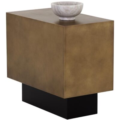 Blakely End Table - Antique Brass