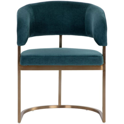 Alternative view of Marris Dining Armchair - Gold - Danny Teal