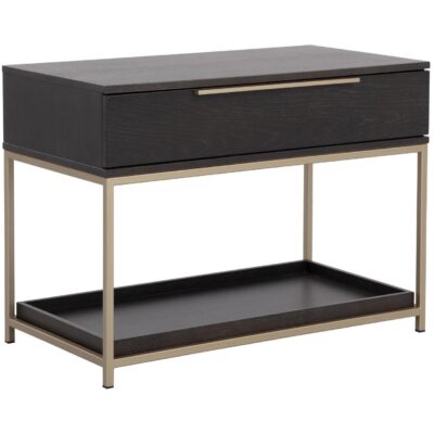 Alternative view of Rebel Nightstand - Large - Gold - Charcoal Grey