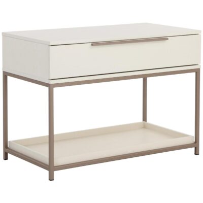 Alternative view of Rebel Nightstand - Large - Champagne Gold - Cream