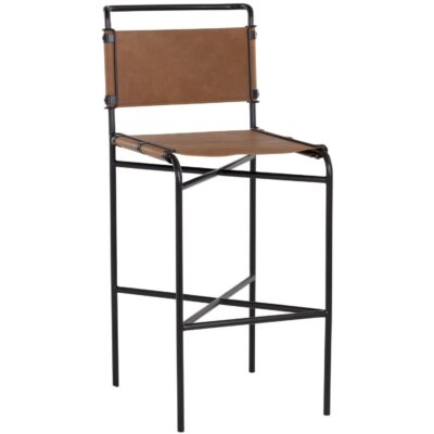 Corrigan Barstool - Cognac Leather