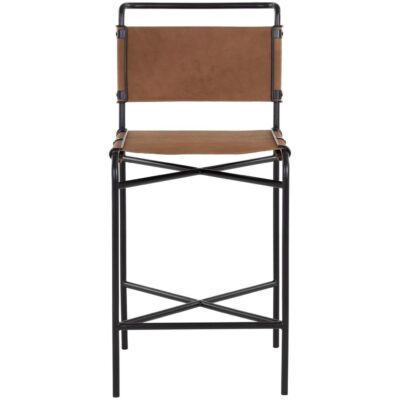 Alternative view of Corrigan Counter Stool - Cognac Leather