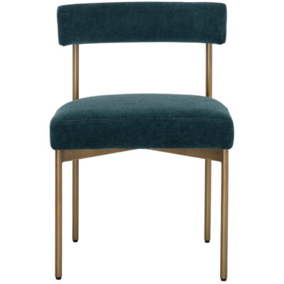 Alternative view of Seneca Dining Chair - Antique Brass - Danny Teal
