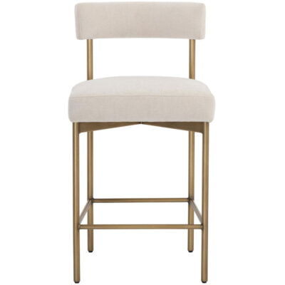 Alternative view of Seneca Counter Stool - Antique Brass - Danny Ivory