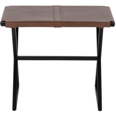 Alternative view of Elon Stool - Vintage Cognac Leather