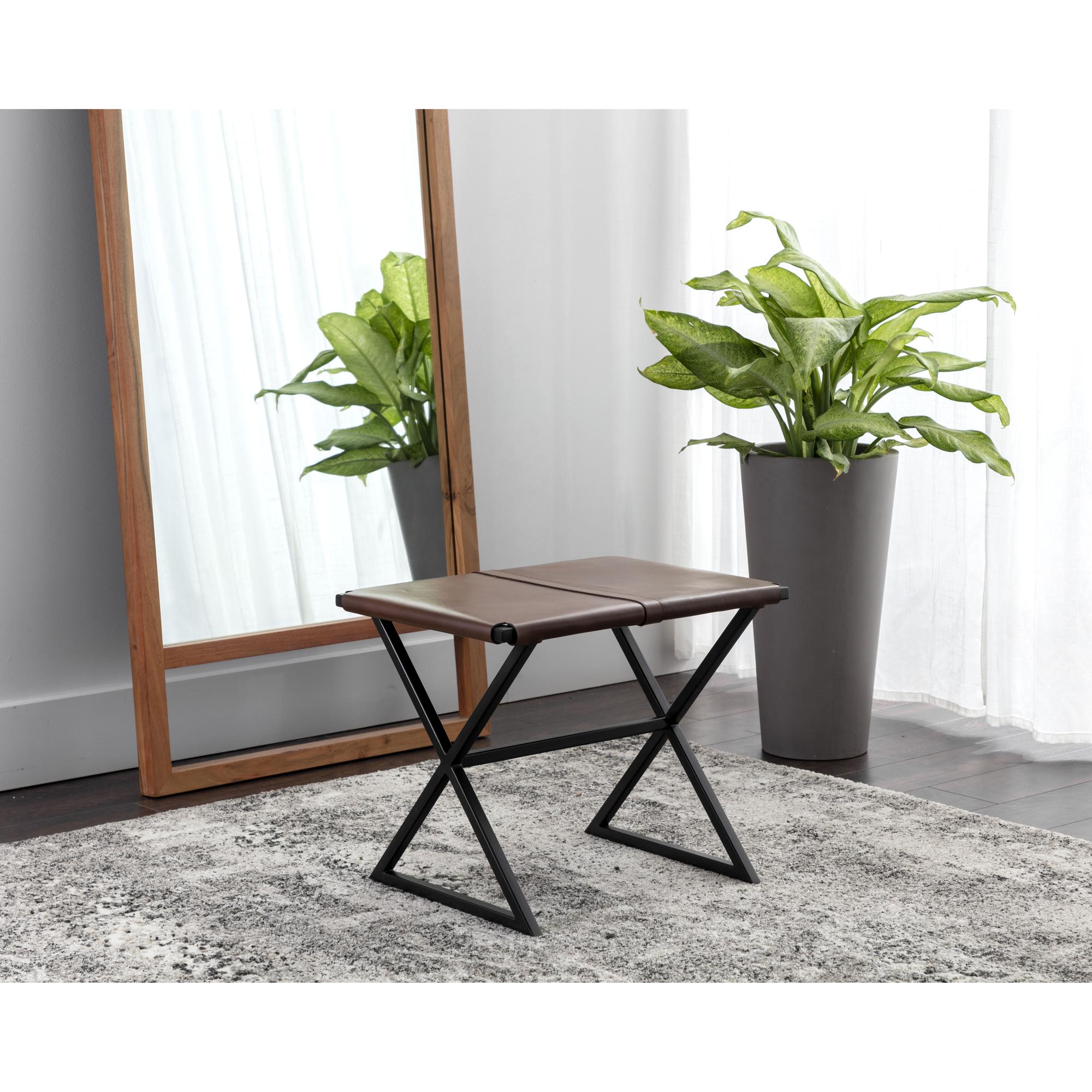 Elon Stool - Vintage Cognac Leather - Image 3