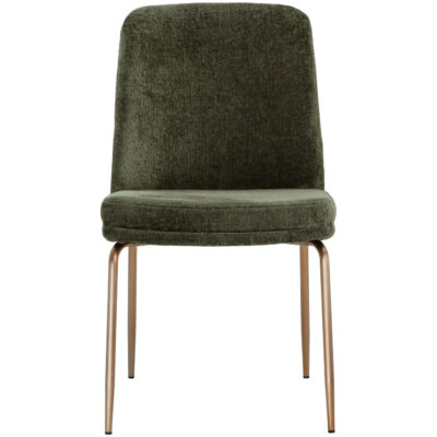 Alternative view of Zeke Dining Chair - Antique Brass - Bergen Olive