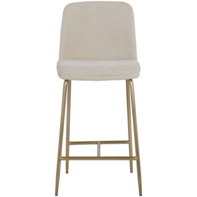 Alternative view of Zeke Counter Stool - Antique Brass - Bergen Ivory