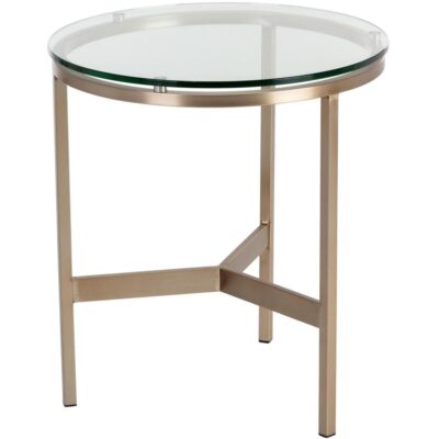 Alternative view of Flato End Table - Antique Brass