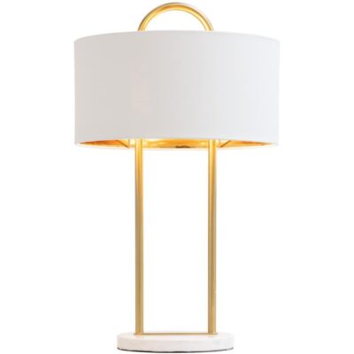 Alternative view of Kezna Table Lamp - White Marble - Matte White