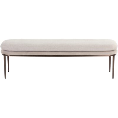 Alternative view of Koffi Bench - Dark Bronze - Chacha Cream / Meg Taupe
