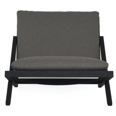 Alternative view of Bari Lounge Chair - Charcoal - Gracebay Grey