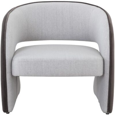 Alternative view of Rosalia Lounge Chair - Mina Light Grey / Meg Ash