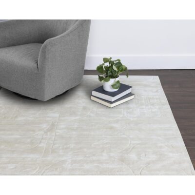 Alternative view of Caruso Hand-Loomed Rug - Cream / Ivory - 9' X 12'