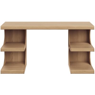 Alternative view of Catrine Desk - Rustic Oak