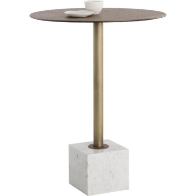 Alternative view of Kata Bar Table - White Marble