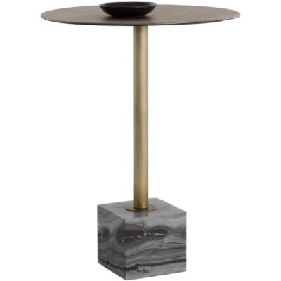 Alternative view of Kata Bar Table - Grey Marble