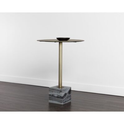Kata Bar Table - Grey Marble