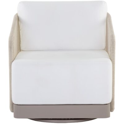 Alternative view of Allariz Swivel Armchair - Greige - Stinson White