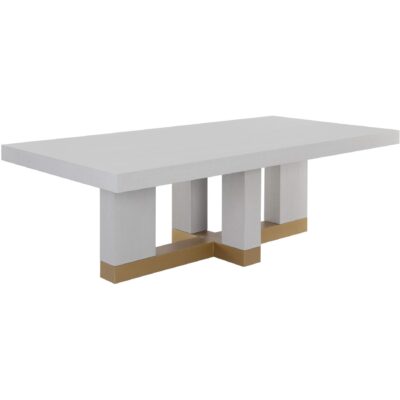 Alternative view of Greco Dining Table - Gauntlet Grey - 94.5"