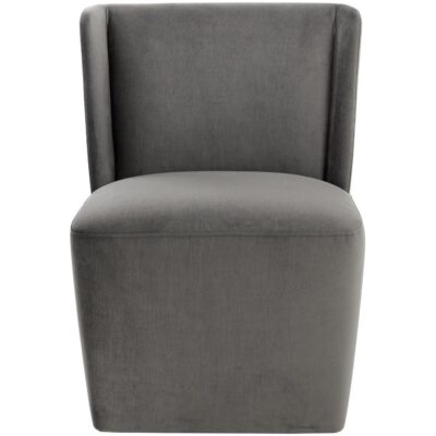 Alternative view of Amita Wheeled Dining Chair - Piccolo Pebble