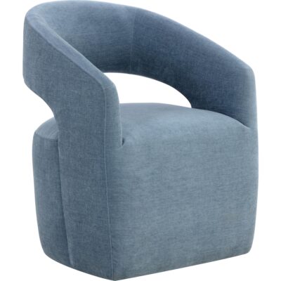 Lloret Wheeled Dining Armchair - Danny Iceberg