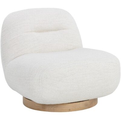 Franze Swivel Lounge Chair - Merino Pearl