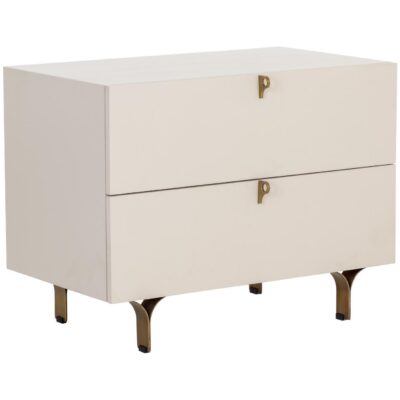 Alternative view of Celine Nightstand - Large - Cream