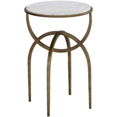 Alternative view of Alicent End Table - White Marble