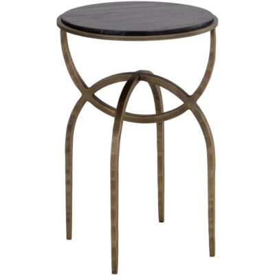 Alternative view of Alicent End Table - Black Marble
