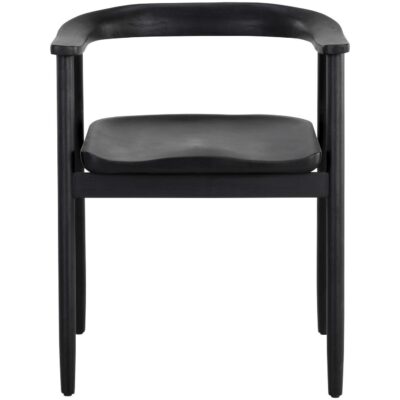 Alternative view of Jeremy Dining Armchair - Black