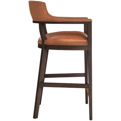 Alternative view of Brylea Barstool - Brown - Shalimar Tobacco Leather