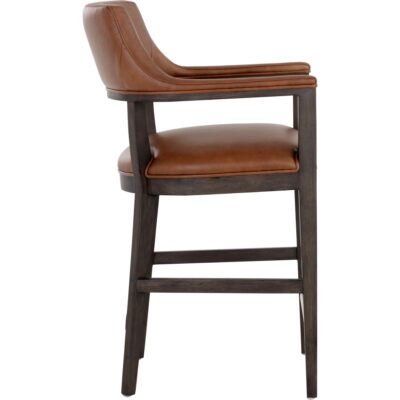 Alternative view of Brylea Counter Stool - Brown - Shalimar Tobacco Leather