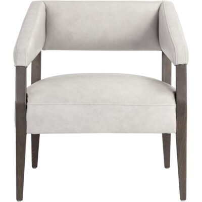 Alternative view of Carlyle Lounge Chair - Saloon Light Grey Leather