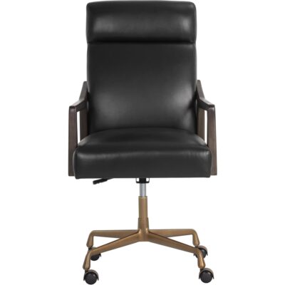Alternative view of Collin Office Chair - Brown - Cortina Black Leather