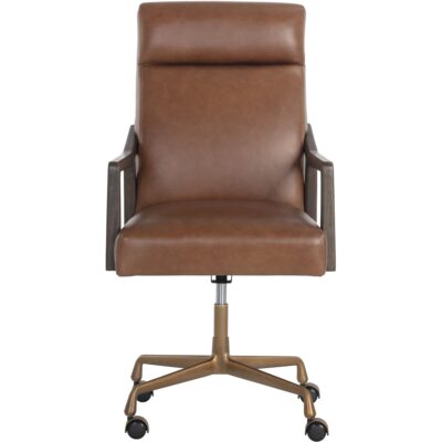 Alternative view of Collin Office Chair - Brown - Shalimar Tobacco Leather