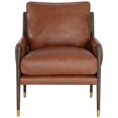Alternative view of Mauti Armchair - Brown - Shalimar Tobacco Leather