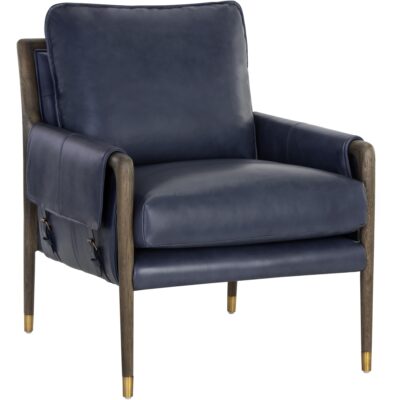 Mauti Armchair - Distressed Brown - Cortina Ink Leather