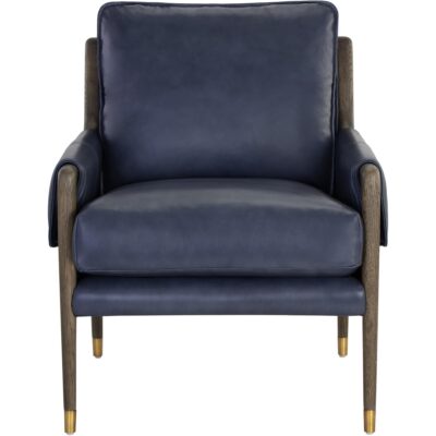 Alternative view of Mauti Armchair - Distressed Brown - Cortina Ink Leather