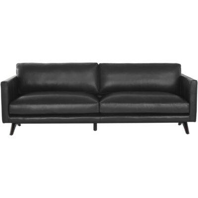 Alternative view of Rogers Sofa - Cortina Black Leather