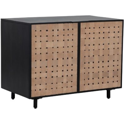 Alternative view of Omari Sideboard - Small - Suede Light Tan Leather