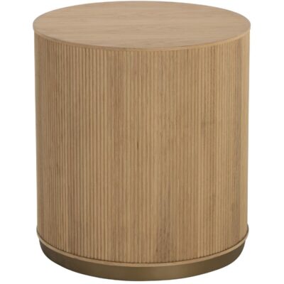 Alternative view of Kalla Side Table - Rustic Oak