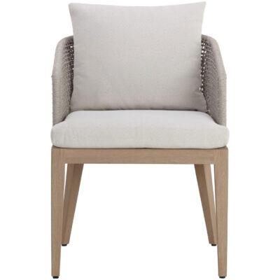Alternative view of Capri Dining Armchair - Drift Brown - Palazzo Cream