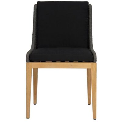 Alternative view of Sorrento Dining Chair - Natural - Arashi Black