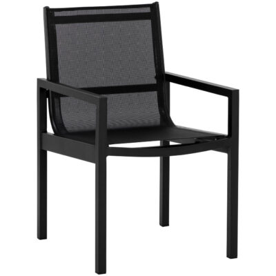 Merano Dining Armchair - Black