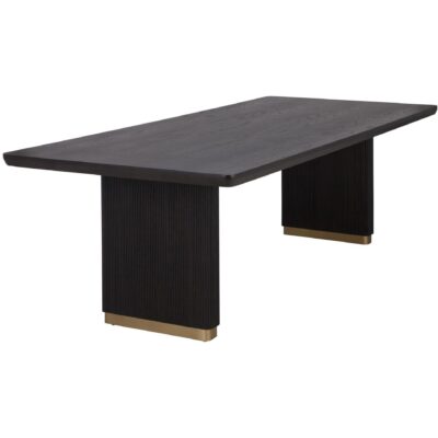 Alternative view of Kalla Dining Table - Rectangular - Charcoal - 96"